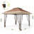 12x12 Portable Folding Canopy Tent with Mosquito Netting and Curtains, Heavy Duty Steel Frame Adjustable Height Outdoor Canopy with Wheeled Bag-126088808