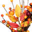 Berries and Apples Foliage Twig Artificial Thanksgiving Wreath - 18-Inch Unlit