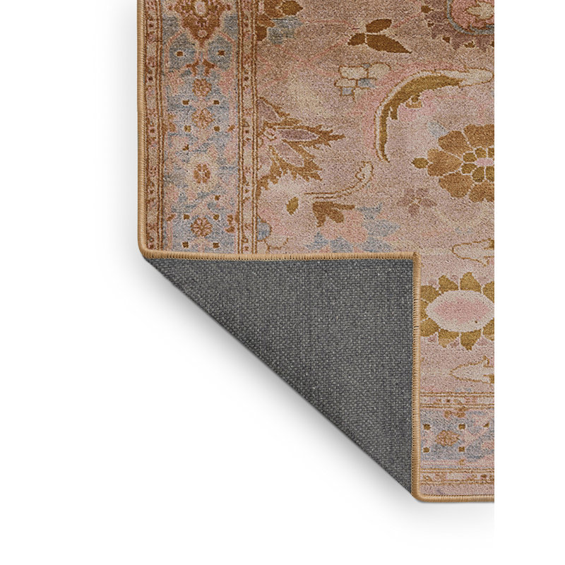 Tapis oriental beige / brun clair / bleu clair Skaghe, Rectangle 6 pi x 9 pi