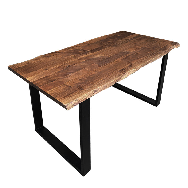 Farsund Dining Table, H77 x L160 x W85cm, Walnut, Black