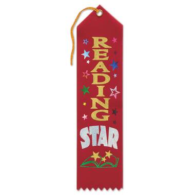 Beistle Award Party Ribbon - blue