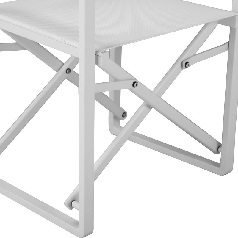 Sunset Director Chair, White