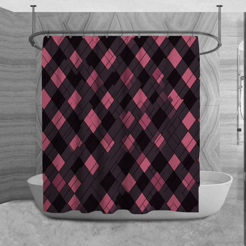 Rideau de douche Mahaley Argyle, H 84 po x l 70 po