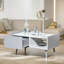 Ondreya Four Leg Coffee Table with Storage Compartment Living Room