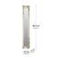 Miroir de plancher 11,8 x 1,6 x 69,3 po avec finition blanche vieillie