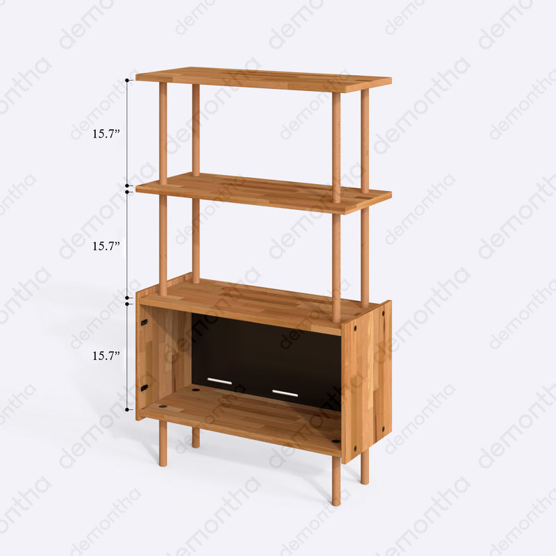 Buffet à 4 tablettes Marceille - Solution de rangement spacieuse