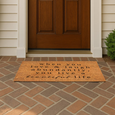 Love Laugh Abundantly 30 x 20 Door Mat