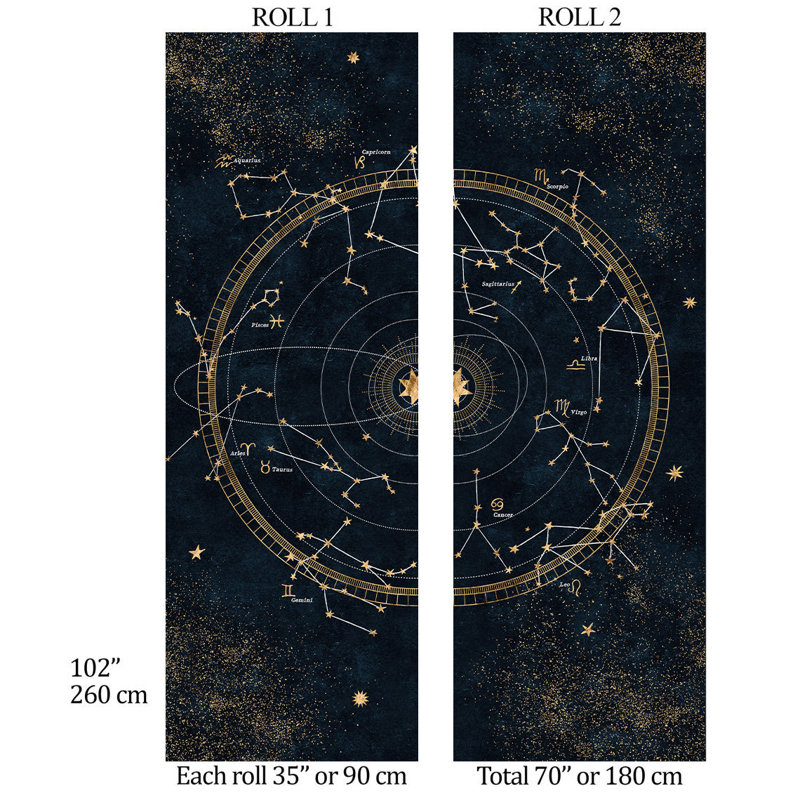 Extra Large Space Constellations with Stars Wallpaper