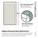 Gaia 30 in. x 58.25 in. Frameless Fluted Single Fixed Bath Panel