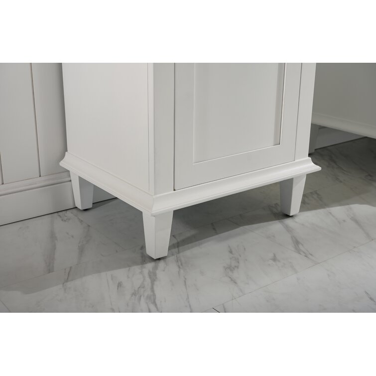 Beachcrest Home Nadeau Freestanding Linen Cabinet & Reviews