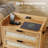 Set of 2 Boho Rattan Nightstands, Each Equipped with a Modern Type-c Charging Station and 2 Large Storage Drawers, Versatile Bedside Tables Perfect for The Bedroom, Office, Living Room-2121964801