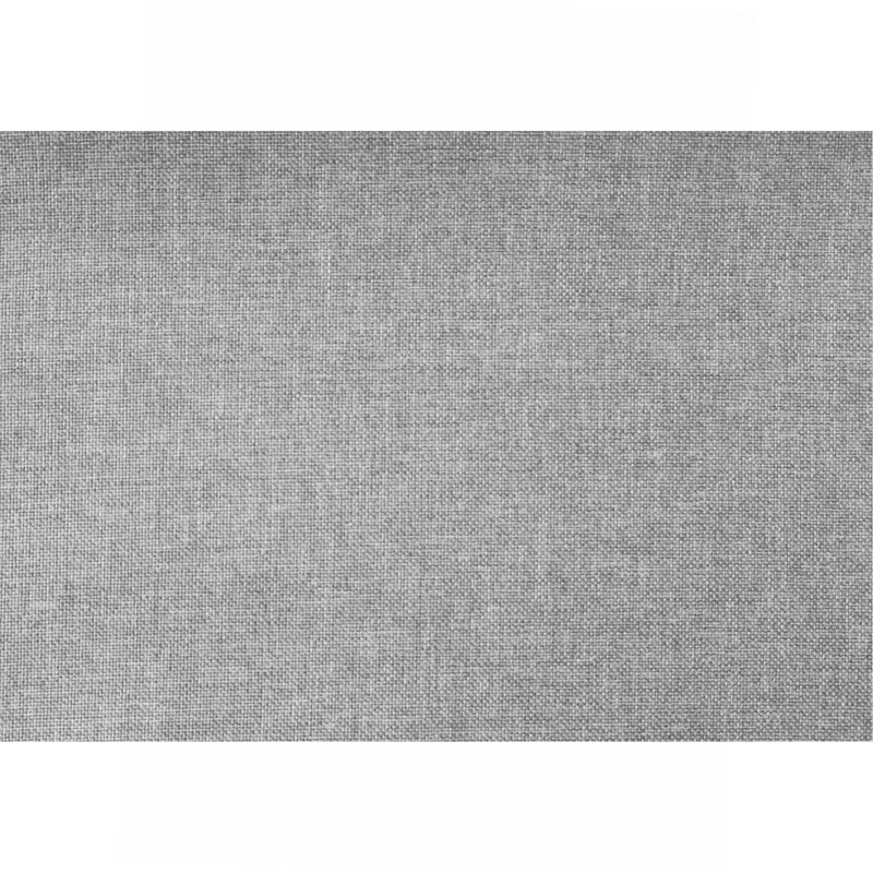 Lit, double, tapissier, aspect lin gris, transitionnel, Lit double