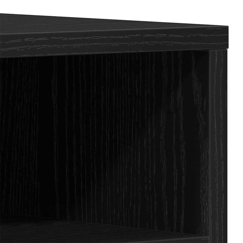 TV Cabinet 150 X 30 X 44.5 Cm Engineered Wood, Black Oak