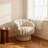 Upholstered Swivel Accent Chair Barrel Chair with Pillow-1721539070
