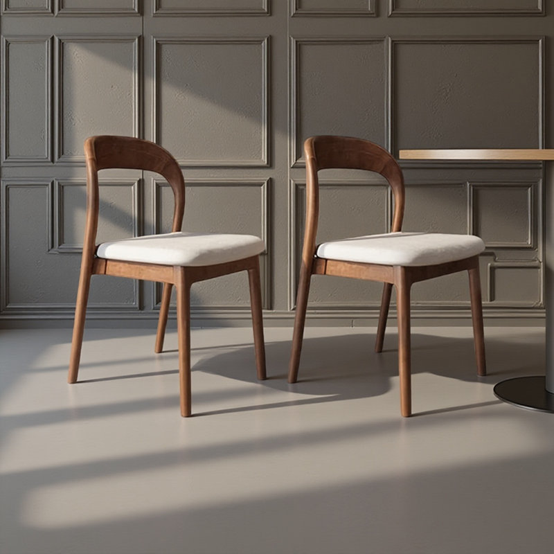 Ensemble de 2 chaises de salle à manger en bois massif Modern Kitchen