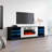 78.7" Modern TV Stand with Electric Fireplace, High Gloss Finish, Media Storage-942925324