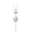 Applique murale 1 lumière 26,25 pouces en nickel brossé-123223130