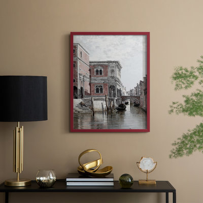 Vintage Landscape CLV Framed Print - Solid Wood
