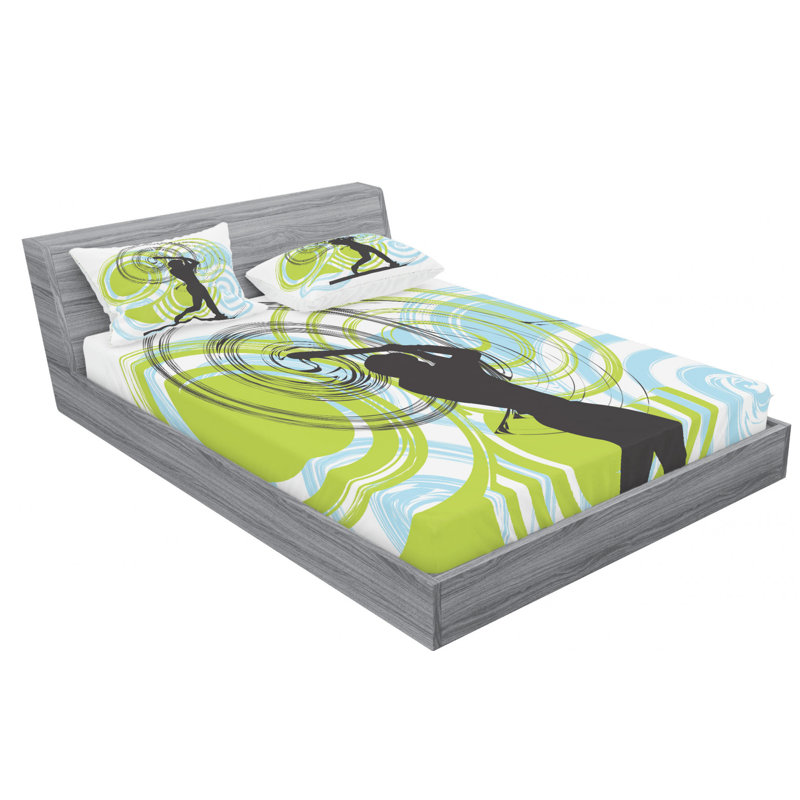 Microfiber Sheet Set, Queen Sheet Set with Fitted Sheet