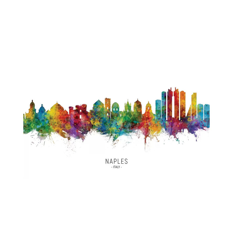 Naples Italy Skyline by Michael Tompsett - Wrapped Canvas Print, 66.04 cm H x 45.72 cm W