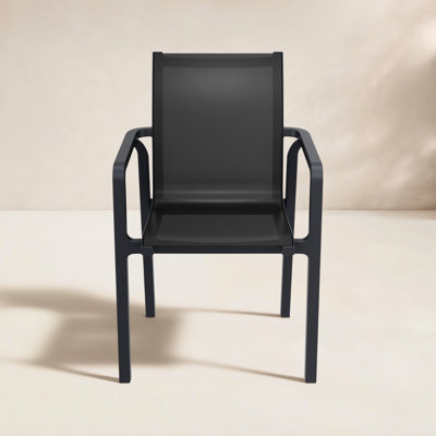 Farrah Stacking Patio Dining Armchair