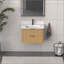Meuble-lavabo cannelé avec lavabo et quincaillerie intégrés-130846704-130846706