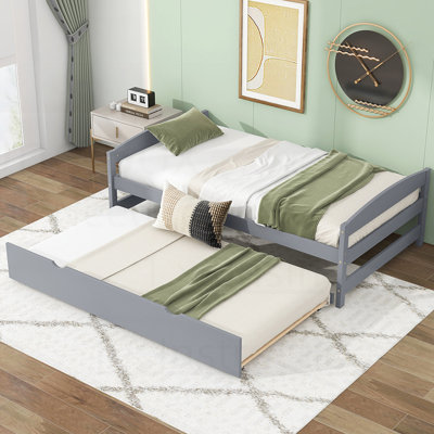 Lit plateforme durable avec lit gigogne, aucun sommier requis pour un gain de place et un sommeil confortable.