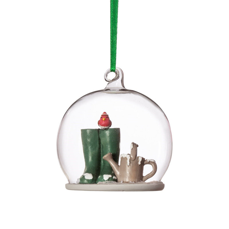 9cm Handmade Glass Bauble