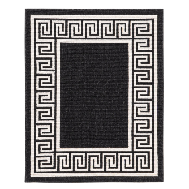Tapis noir Schonbrunn, Rectangle 2 pi 7 po x 3 pi 3 po