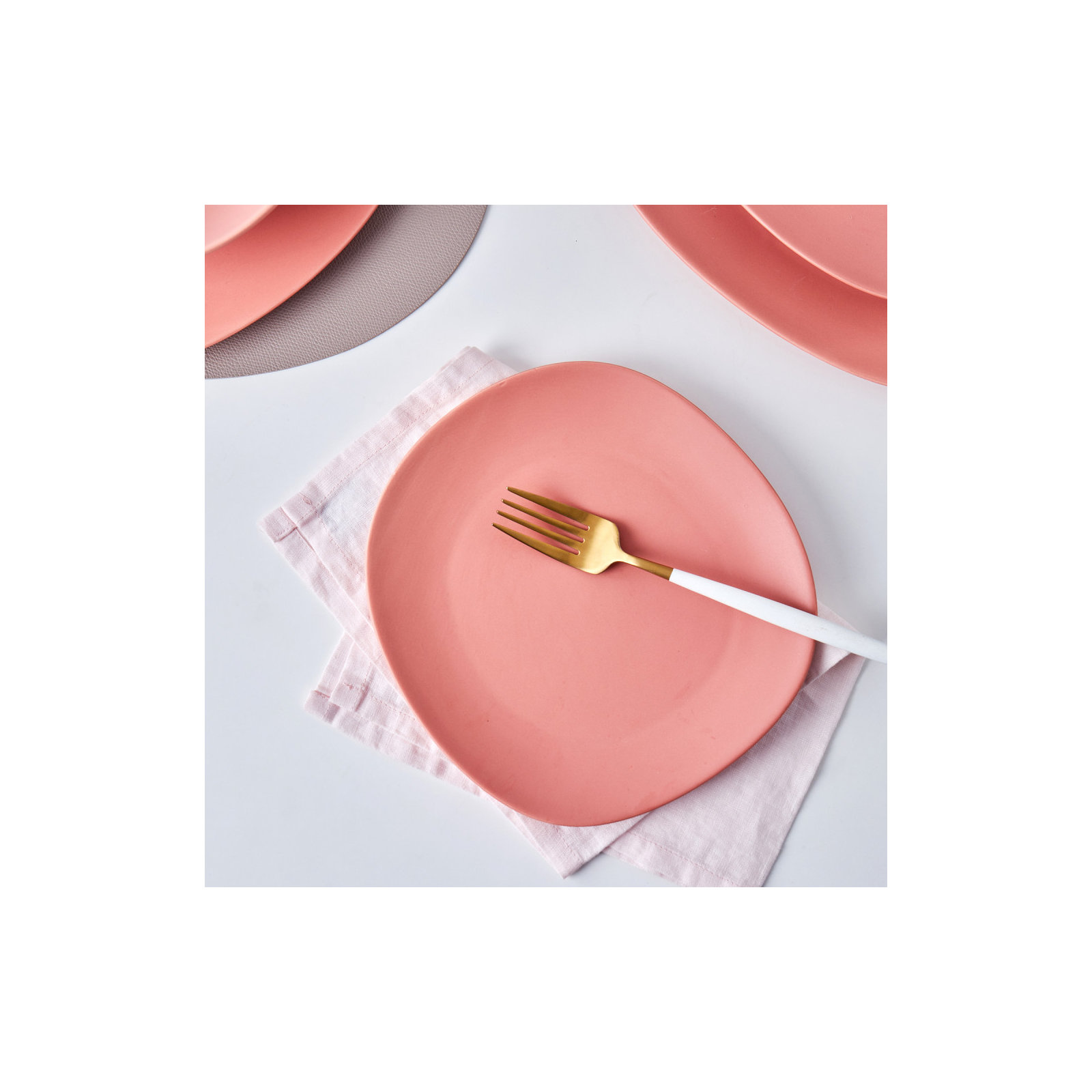 Stone Lain Delilah Salad Plate Set Porcelain, Terracotta
