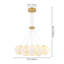 Luminaire suspendu sphère en verre 13 lumières Newtown
