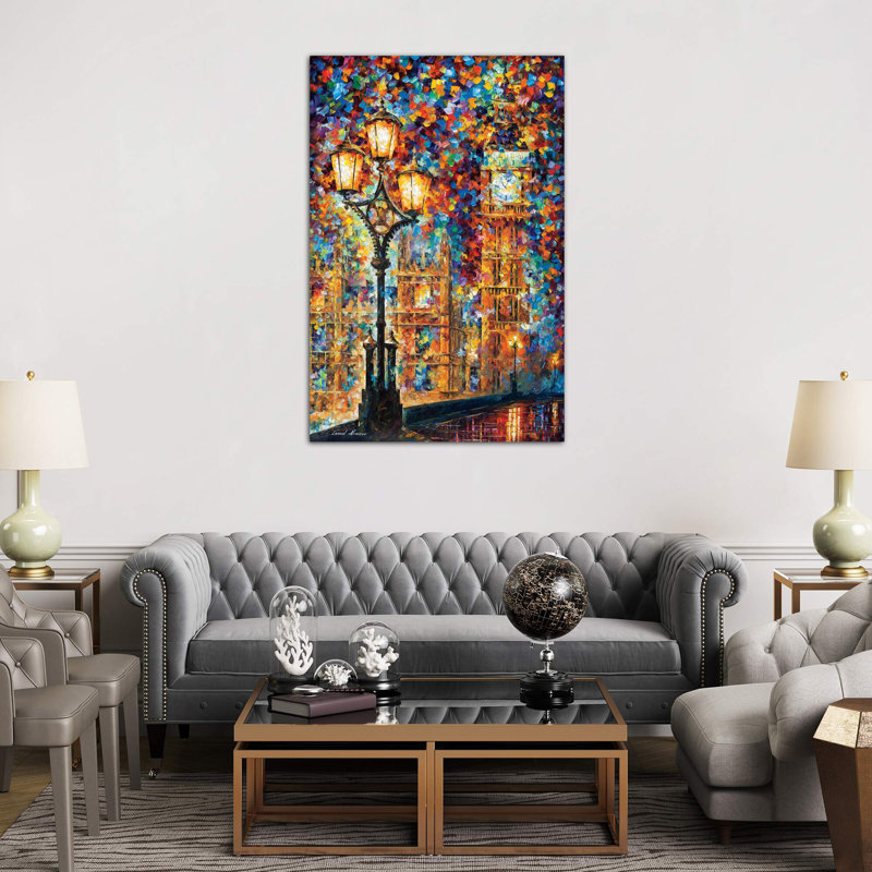 London's Dreams by Leonid Afremov - Wrapped Canvas Giclee Art Print, 101.6 cm H x 66.04 cm W x 3.175 cm D