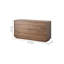 Commode d'appoint en noyer noir Simple Style
