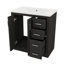 Ensemble de meuble-lavabo 30 po avec lavabo en céramique et 3 portes à tiroir à fermeture douce-1196458178-1196458236