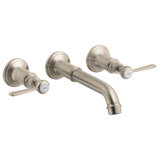 AXOR Montreux Wall Mounted Bathroom Faucet Trim with Lever Handles Faucet Trim Only
