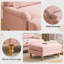 Chaise d'appoint rembourrée de 47 po avec repose-pieds-239617011