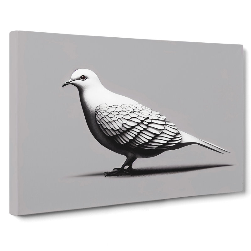 Blessed Dove Bird - Wrapped Canvas Painting, 40cm H x 60cm W x 3cm D