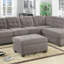 Canapé modulaire en suède gris anthracite Living