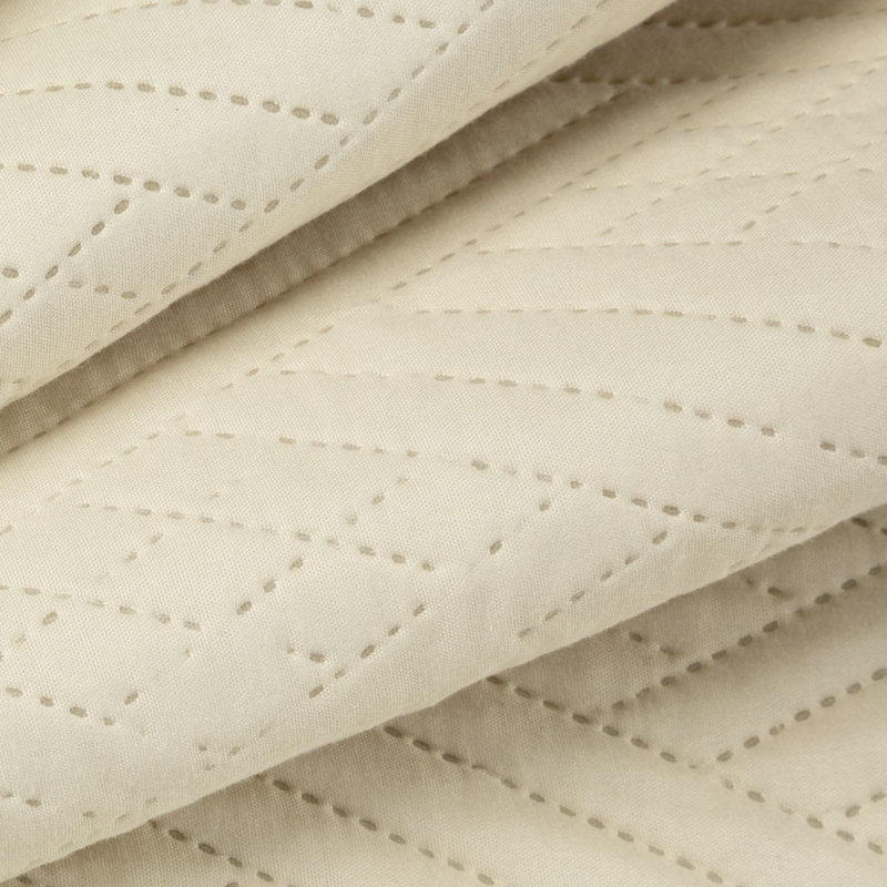 Stoughton Polyester Solid Colour Bedspread, W200 x L220cm, Cream