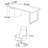 Italian minimalist stone slab desk
