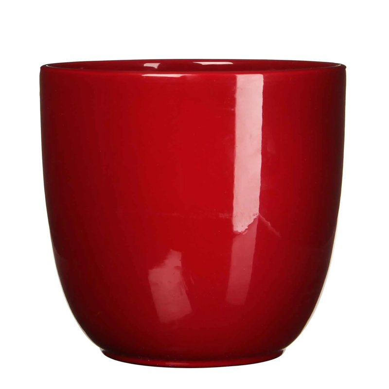 Moorcroft Ceramic Pot Planter, 31.5cm H x 34cm W x 34cm D, Dark Red