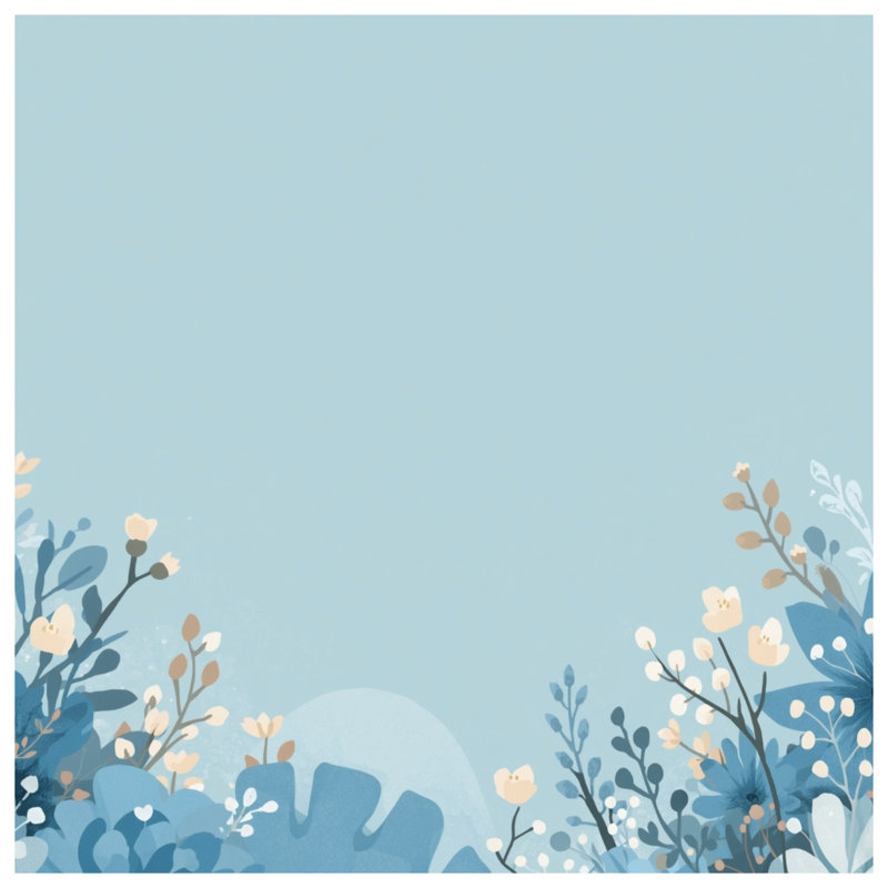 Rideau bleu à motif floral, voilages et rideaux à motif floral - 1 panneau, Blocage, 50" x 92" - 1 Panel
