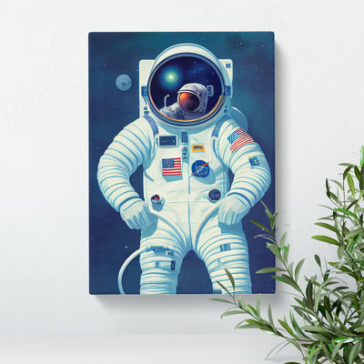 Astronaut In Space No.1 - Wrapped Canvas