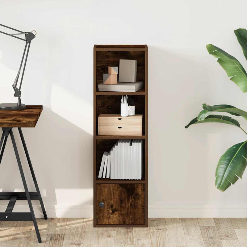Conary 31cm W Bookcase, Smoked Oak, (4 Shelves) 102cmH x 31cmW x 24cmD