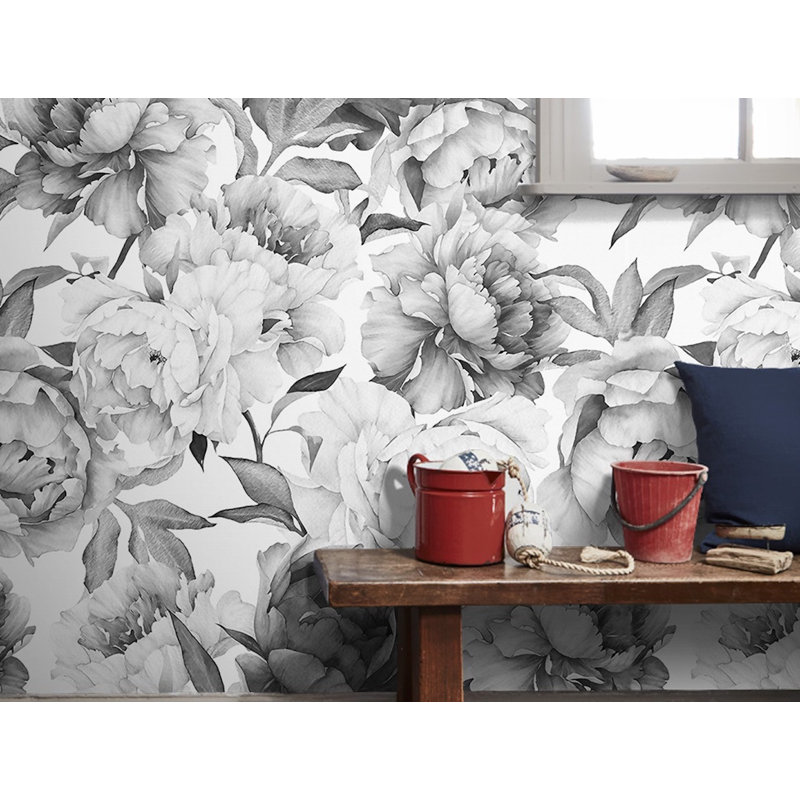 Noir Bloom Symphony, 112" L x 75" W