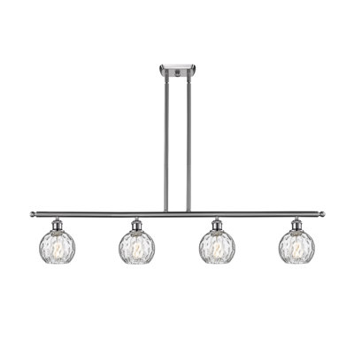 Luminaire suspendu linéaire à 4 lumières pour îlot de cuisine Cindi