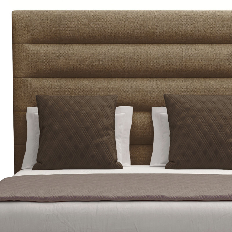 Dezyah Upholstered Standard Bed, Brown Flax Revolution®, California King