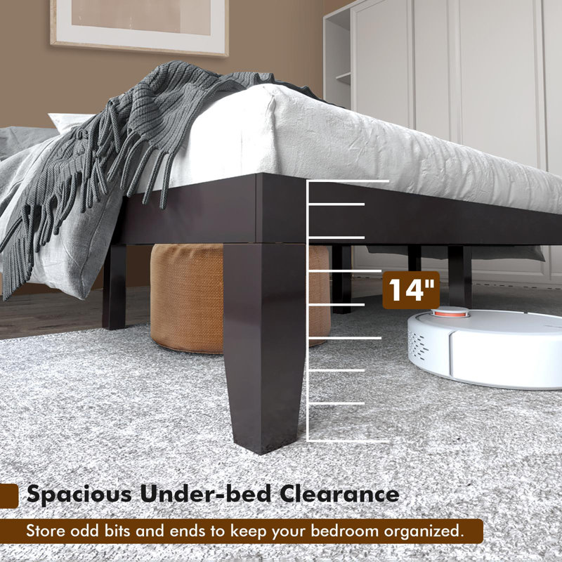 Armantas Solid Wood Bed, Espresso