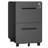2 Drawer Metal Mobile File Cabinet with Lock-306848324