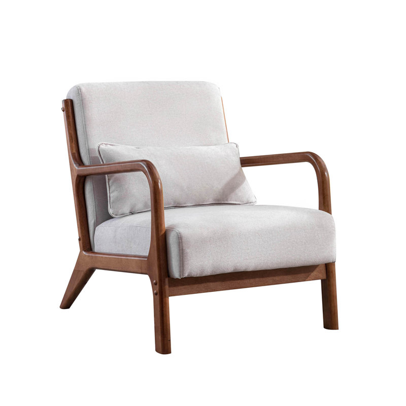 Upholstered Armchair, Grey